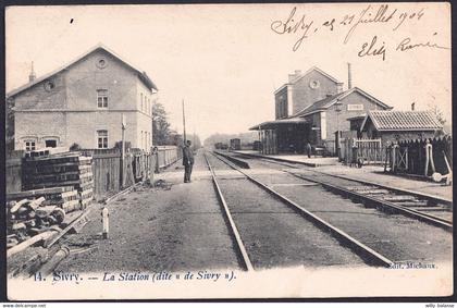 +++ CPA - SIVRY - La Station - Gare   //