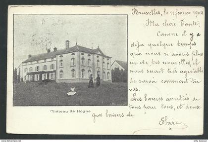 +++ CPA - Château de HOGNE - Somme Leuze   //