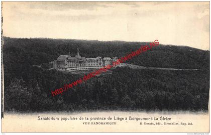 Sanatorium populaire de la province de Liège à Borgoumont - La Gleize