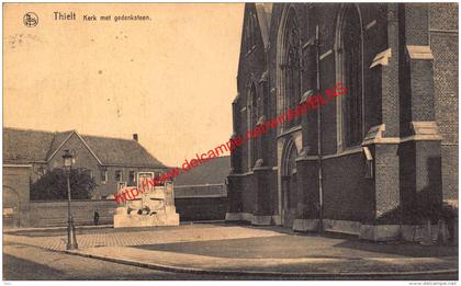 Kerk met gedenksteen - Tielt