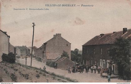 BELGIQUE - villers le bouillet - panneterie - carte postale ancienne -