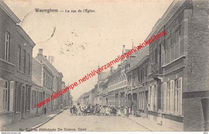 Waereghem - La rue de l'Eglise - Waregem