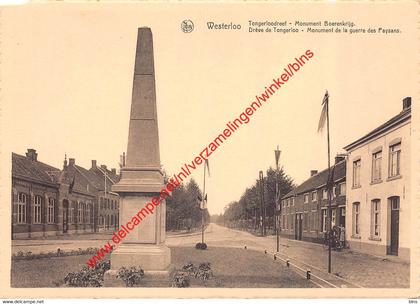 Tongerloodreef Monument Boerenkrijg - Westerlo