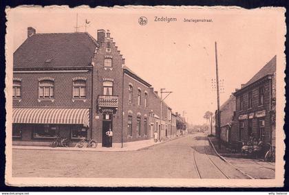 +++ CPA - ZEDELGEM - Snellegemstraat - Commerce - Café  //