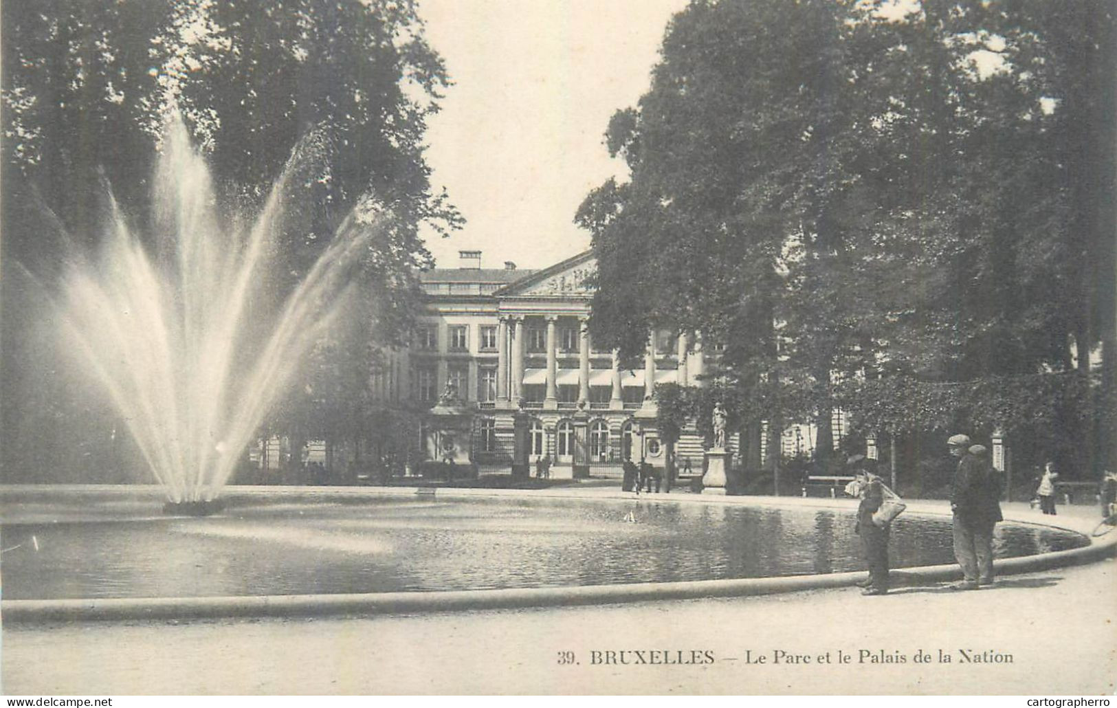 Belgium Bruxelles Le Parc et le Palais de la Nation