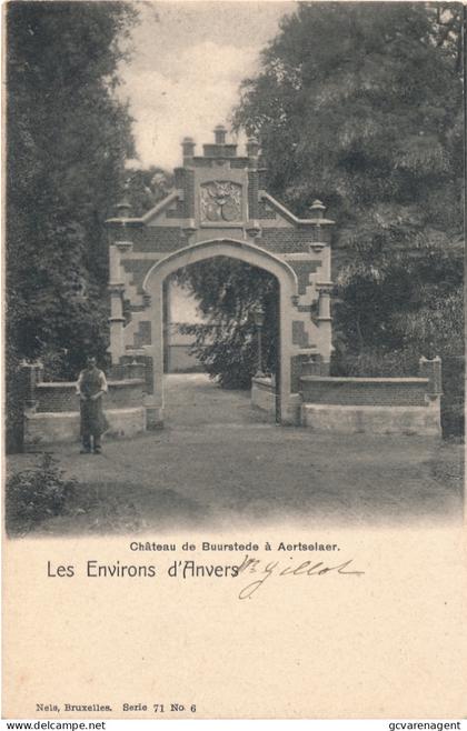 AARTSELAAR - LES ENVIRONS D'ANVERS - CHATEAU DE BUURSTEDE A AERTSELAER    2 SCANS