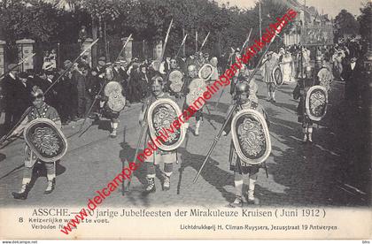 Assche - 600 jarige Jubelfeesten der Mirakuleuze Kruisen - juni 1912 - Asse