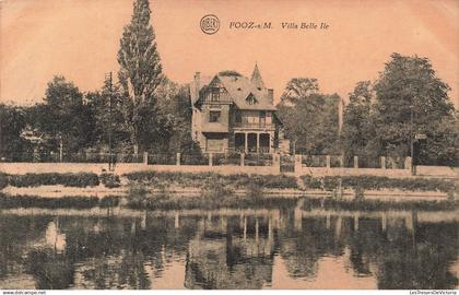 BELGIQUE - Awans - Fooz sur Meuse - Villa Belle Ile - Carte Postale Ancienne