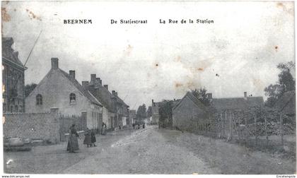 CPA Carte Postale   Belgique  Beernem Rue de la Station  VM87343ok