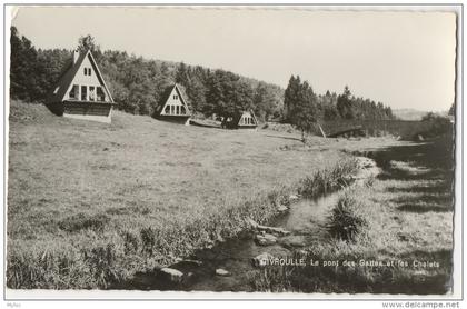 Carte Photo. Givroulle. Pont des Gattes et les Châlets.