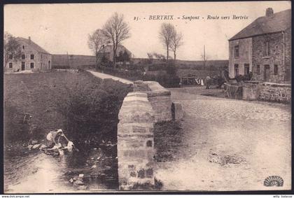 +++ CPA - BERTRIX - SANPONT - Route vers Bertrix   //