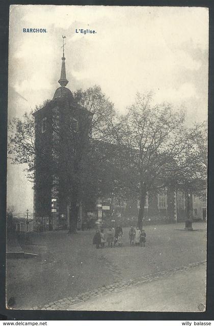 +++ CPA - Blegny - BARCHON - Eglise - Cachet Relais 1907    //