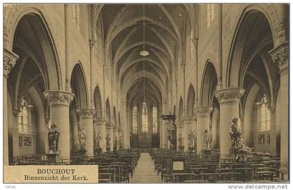 Boechout :  binnenzicht der kerk