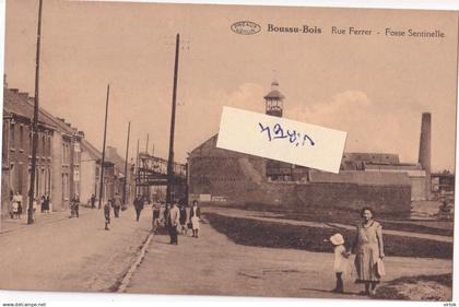 Boussu-bois : Rue Ferrer --   Fosse Sentinelle    charbonnage  (  regarder le scan pour detail )