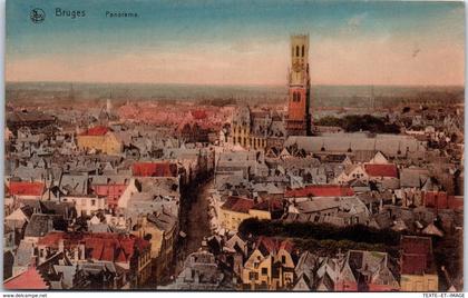 Belgique - Flandre occidentale - BRUGES - panorama