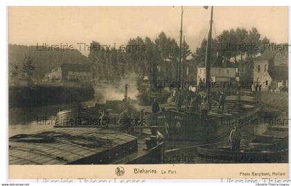 CPA Brunehaut  Bléharies le port    marinier marine Escaut fleuve bateau animation péniche