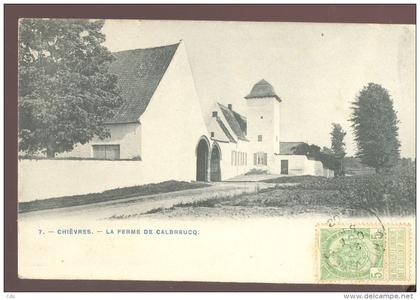 cpa chièvres  ferme de calbreucq  1903