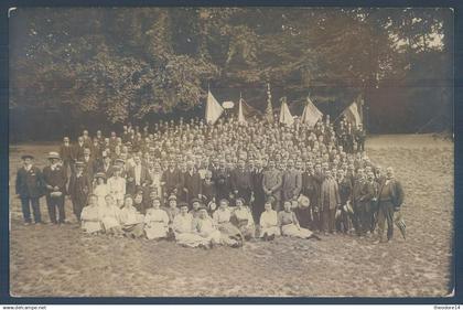 Court Saint Etienne  Brabant Wallon Cercle Libéral et la Fanfare Les Noirs Talons  15 août 1911 Bord de la Cambre