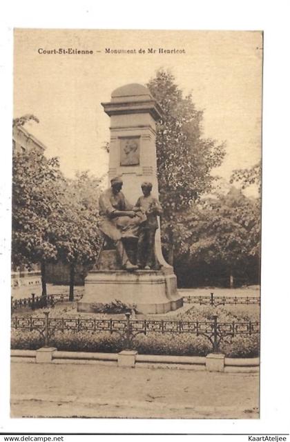 Court-Saint-Etienne - Monument de Mr. Henricot.