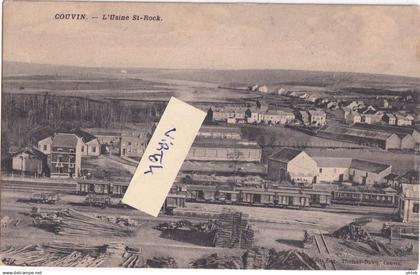 Couvin : L'usine St-Rock  (  ecrit 1911 avec timbre )