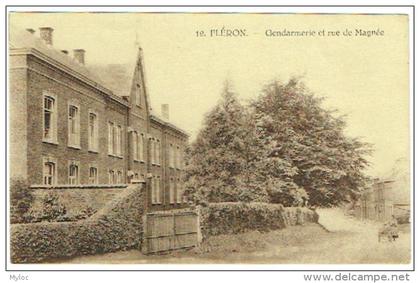 Fléron. Gendarmerie et rue de Magnée.