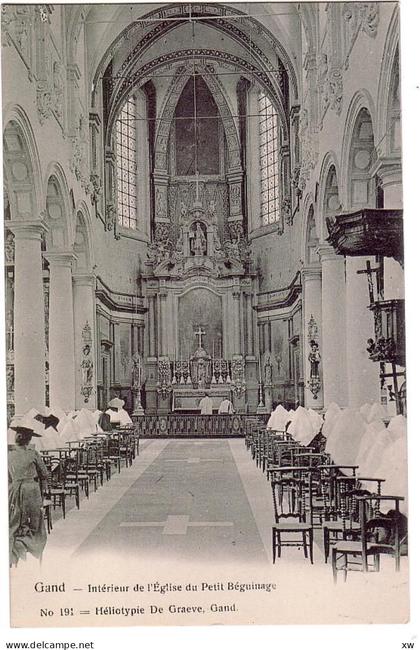 BELGIQUE - FLANDRE ORIENTALE - GAND - Intérieur de l'Eglise du Petit Béguinage - D 2187