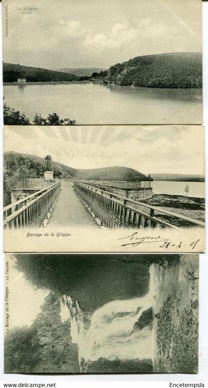 CPA - 3 Cartes Postales  - Belgique - Barrage de la Gileppe  (AT17446)