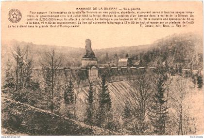 CPA Carte postale Belgique Gileppe Barrage Vu à Gauche     VM85973