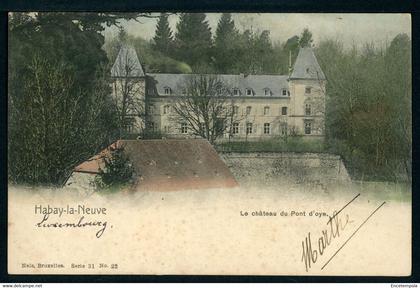 CPA - Carte Postale  - Belgique - Habay la Neuve - Le Château du Pont d'Oye (CP20294)