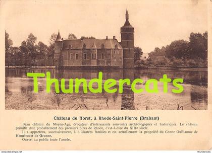 CPA CHATEAU DE HORST A RHODE  SAINT PIERRE