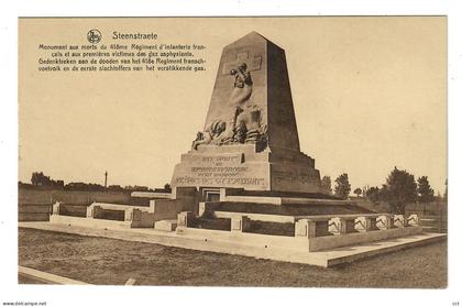 Steenstraete  Steenstrate  Bikschote  Langemark-Poelkapelle   Monument aux Morts du 418me Régiment d'Infanterie