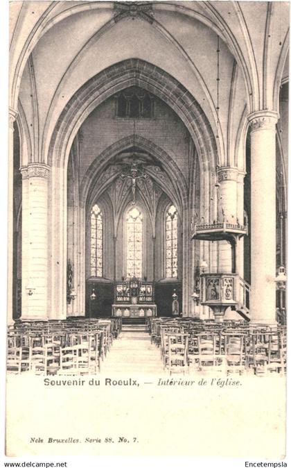 CPA Carte postale Belgique Le Roeulx Souvenir du Roeulx Intérieur de l'église   VM91091