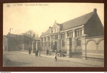 cpa le roeulx  1933   ecole