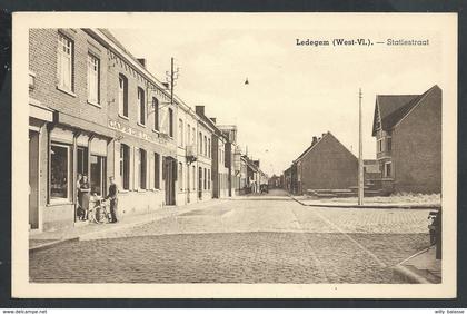 +++ CPA - LEDEGEM - Statiestraat - Café de l'Univers  //