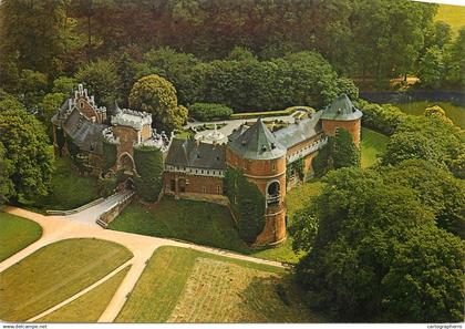 Belgium Lennik Kasteel van Gaasbeek aerial view