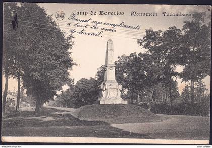 +++ CPA - CAMP DE BEVERLOO - LEOPOLDSBURG - Monument Tacambaro  //