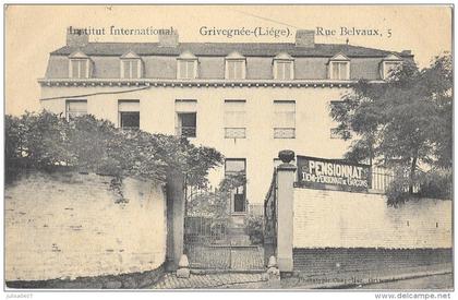 GRIVEGNEE LIEGE (Belgique) pensionnat rue Belvaux