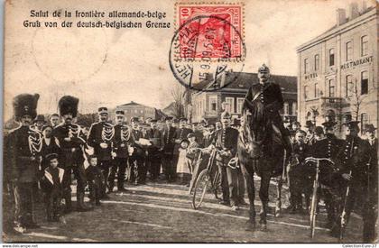 (16/12/24) BELGIQUE-CPA HERBESTHAL - LONTZEN - SALUT DE LA FRONTIERE ALLEMANDE-BELGE