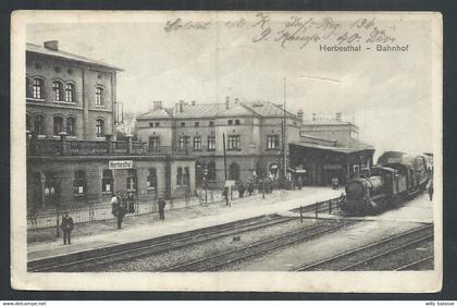 +++ CPA - HERBESTHAL - Lontzen - Bahnhof - Gare - Train   //