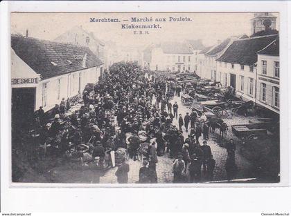 BELGIQUE: BRABANT FLAMAND: MERCHTEM: marché aux poulets kiekenmarkt - très bon état