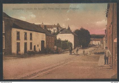 1.1 // CPA - MESSANCY - Route de Longwy - Pens. des Soeurs Francisc. - Couleur  //