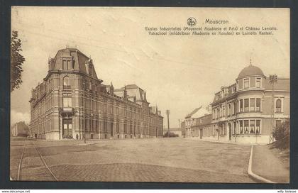 +++ CPA - MOESKROEN - MOUSCRON - Ecoles Industrielles - Château Lamotte - Nels  //