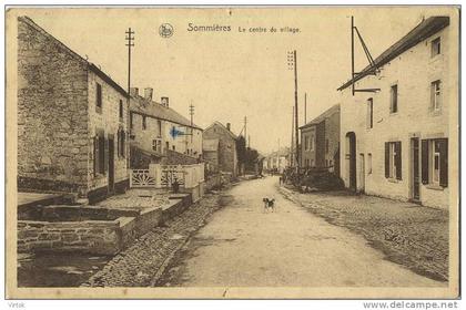 Sommières :  le centre du village     ( ecrit avec timbre )