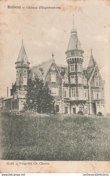 BELGIQUE - Neupre - Rotheux - Château d'Englebermont - Carte Postale Ancienne