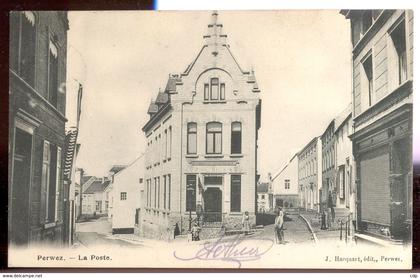 cpa perwez  1905   poste