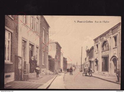 Pont-à-Celles - Rue de l'Eglise - postkaart