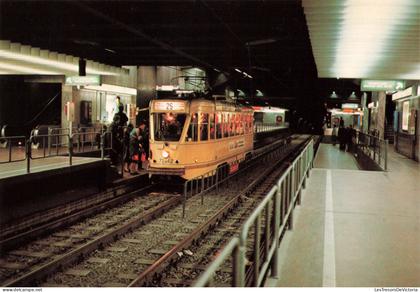 BELGIQUE - Bruxelles - Métro - Colorisé - Carte postale