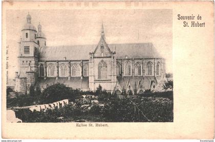 CPA Carte Postale Belgique Saint-Hubert Souvenir Eglise Saint Hubert  début 1900 VM57756ok