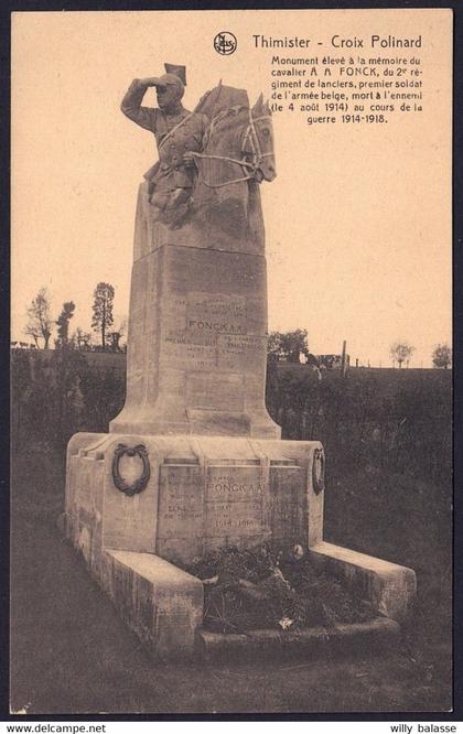 +++ CPA - THIMISTER - Croix Polinard - Monument Fonck //