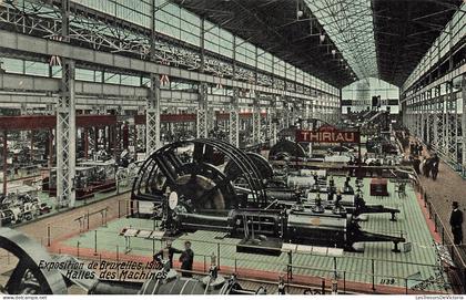 [-5%] BELGIQUE - Bruxelles - Expositions Universelles 1910 - Halles des machines - Carte Postale Ancienne